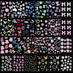 Charm papillon Anower pour nail art délicat et élégant.