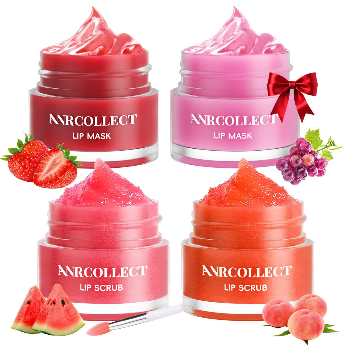 ANRCOLLECT Gommage Lèvres Pastèque : exfolie en douceur et hydrate durablement.