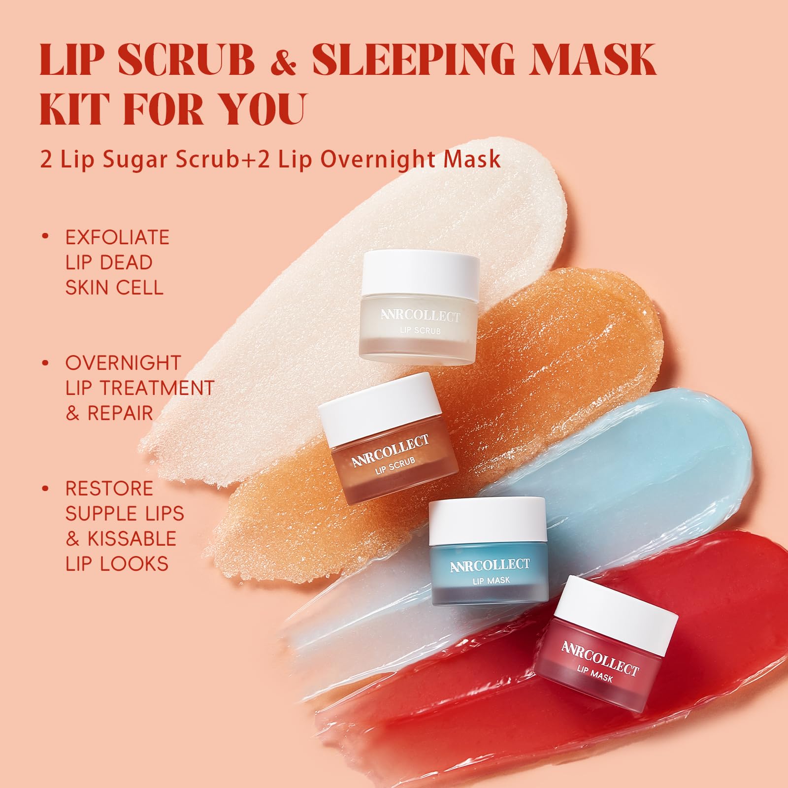 ANRCOLLECT Masque Lèvres Nuit Hydratant – nourrit et adoucit pendant le sommeil.