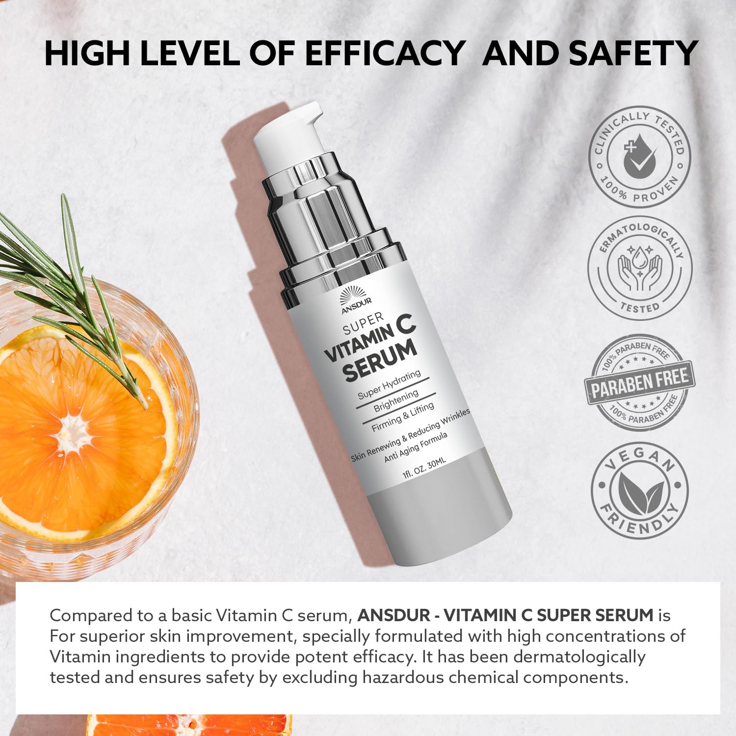 Application sur le visage matin, absorption rapide et teint lumineux