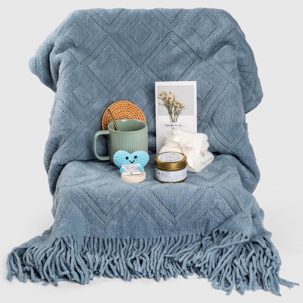 Anforsun coeurs crochetés menthe, cadeau fait main réconfortant.