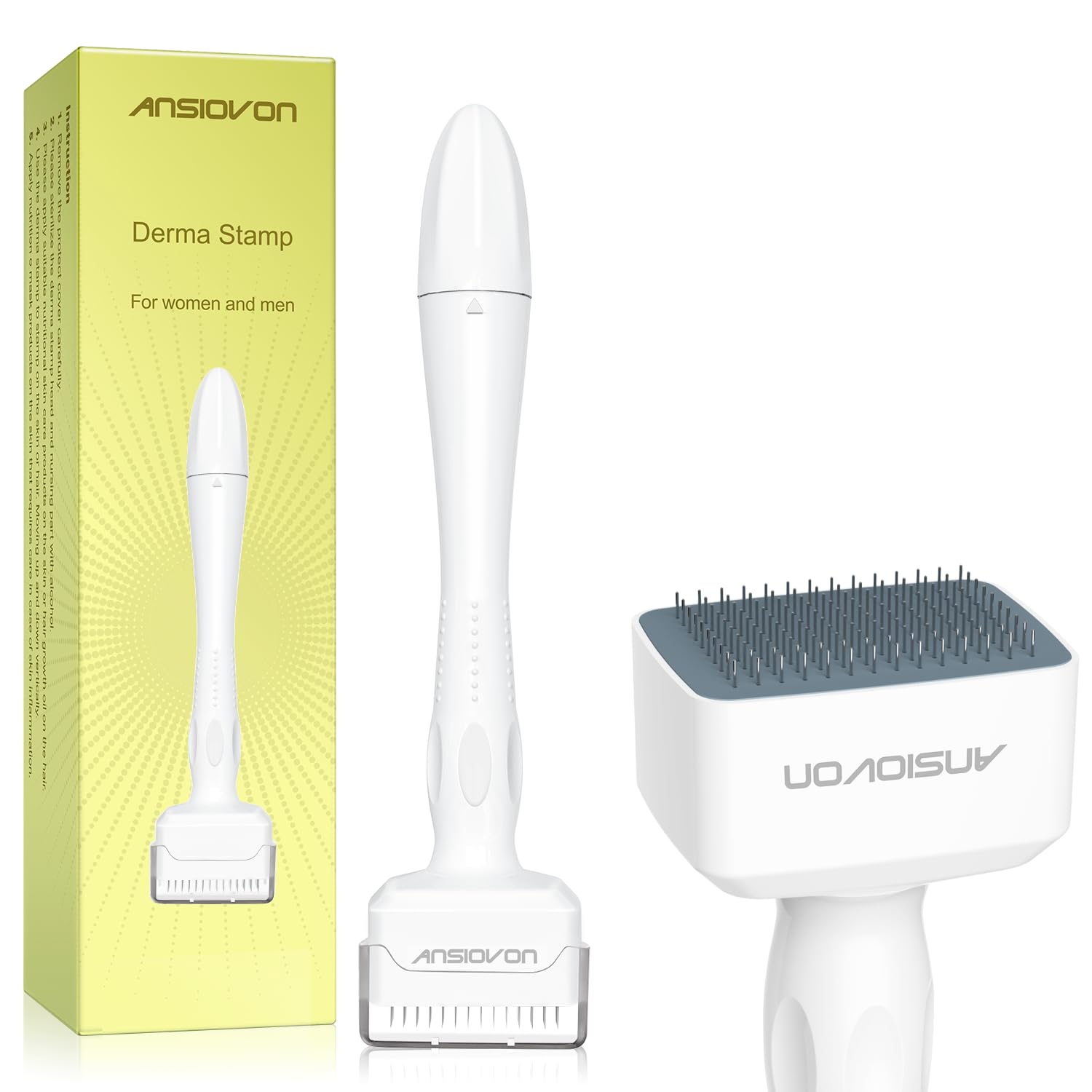 ANSIOVON Derma Stamp embout 0,25 mm: soin ciblé peau et cheveux.