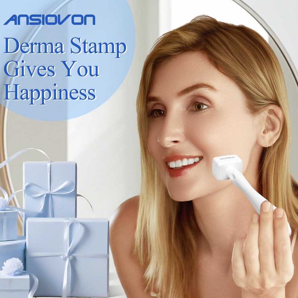 ANSIOVON Derma Stamp utilisation maison: accessoire soin à domicile.
