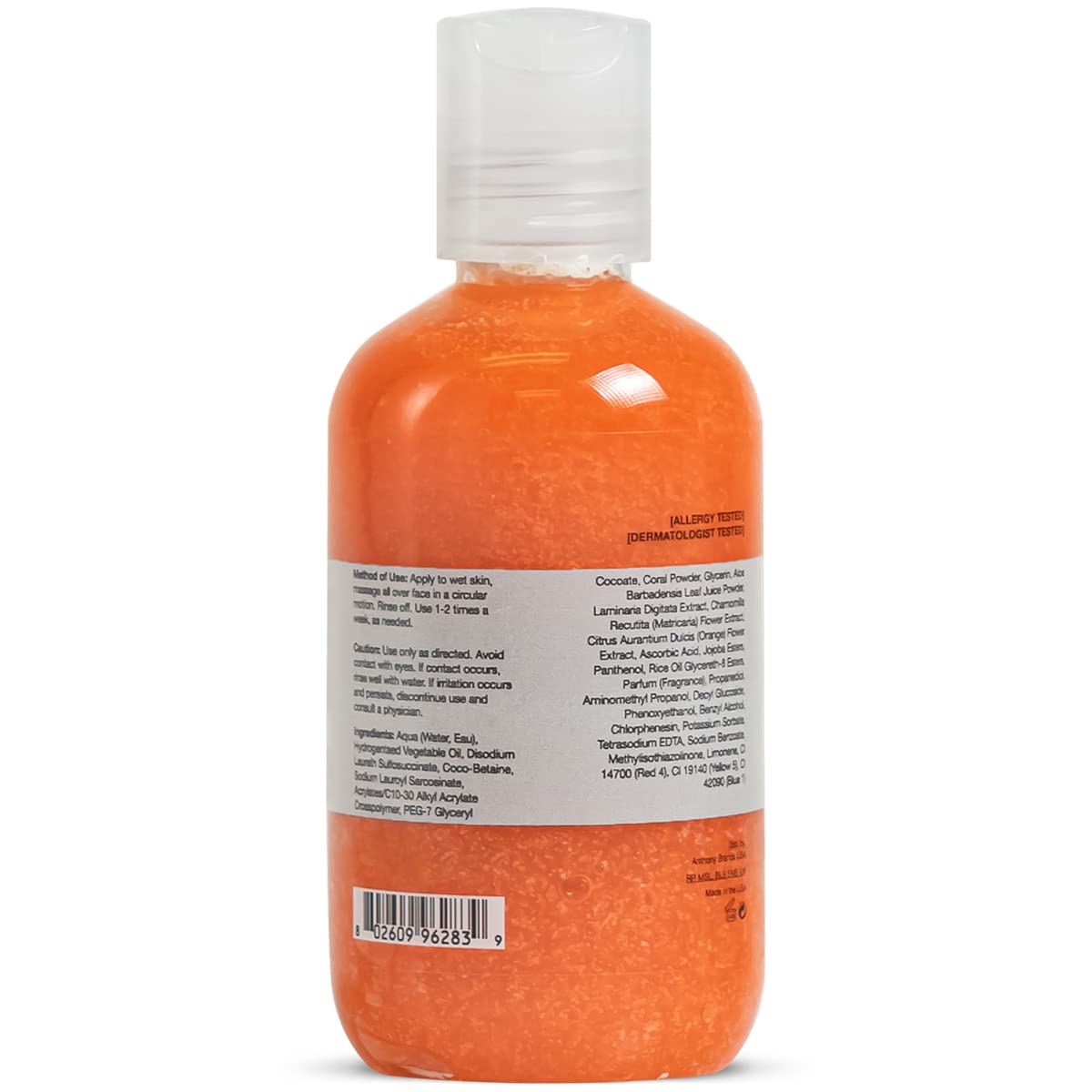 Smooth, refreshed skin after use with Anthony facial scrub.