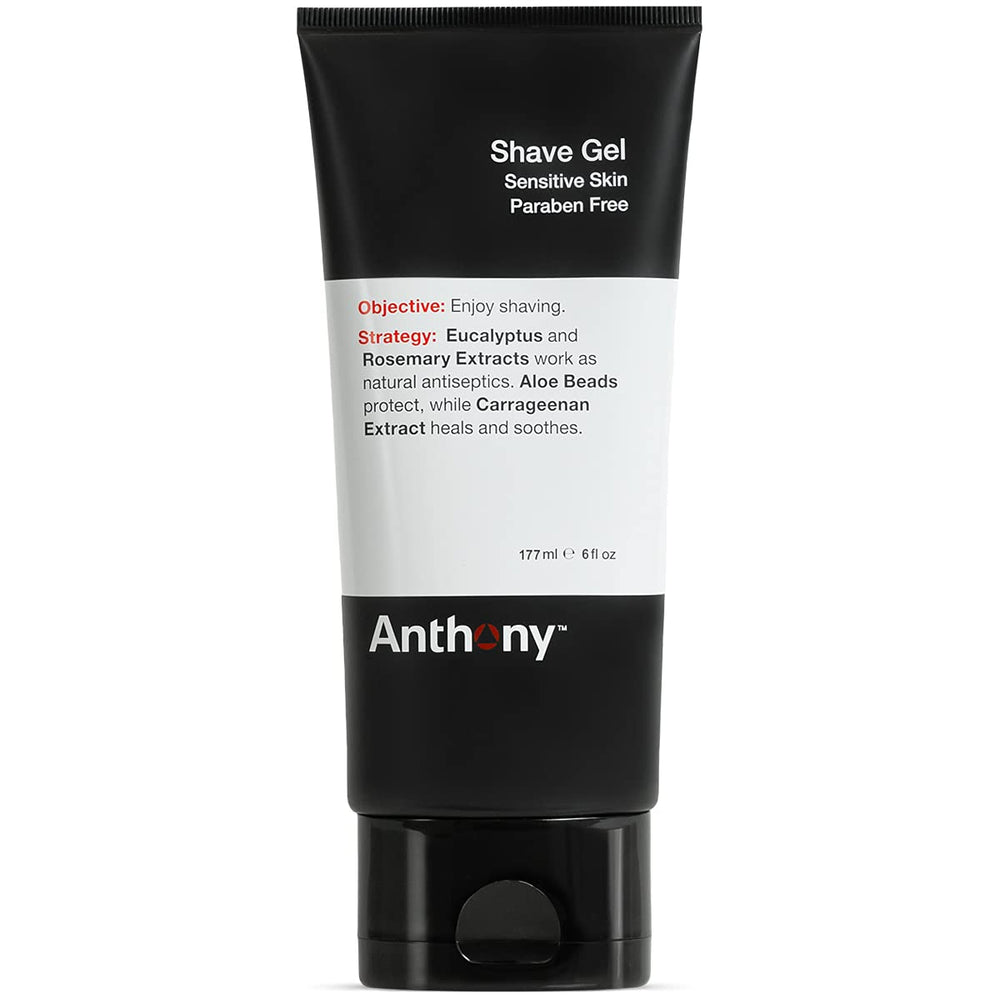 Gel Anthony pour peau sensible – bouteille 6 oz, glisse précise.