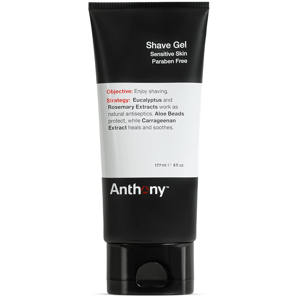 Gel Anthony pour peau sensible – bouteille 6 oz, glisse précise.