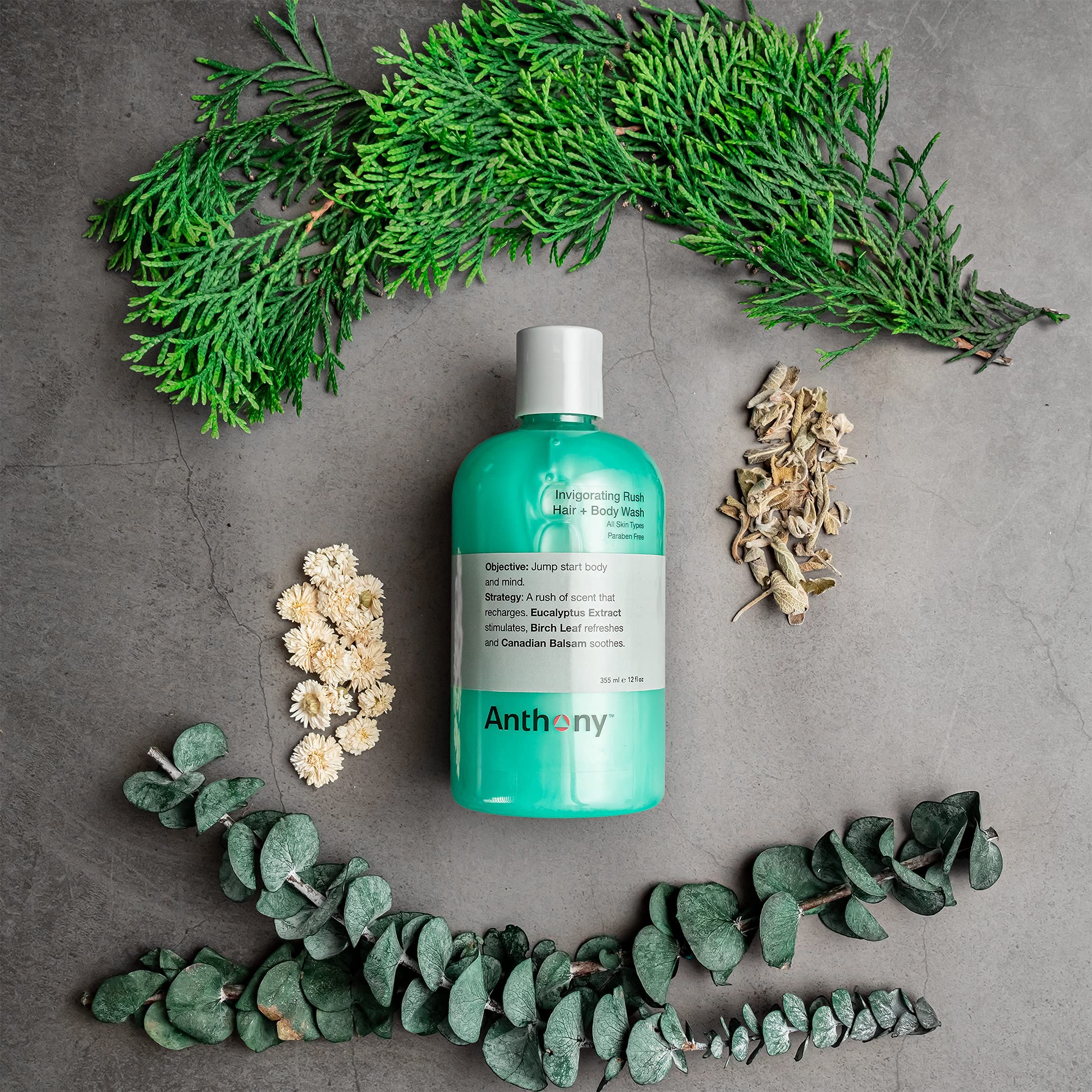 Anthony infusé glycerine et vitamine B5, hydratant et doux pour peau et cheveux.