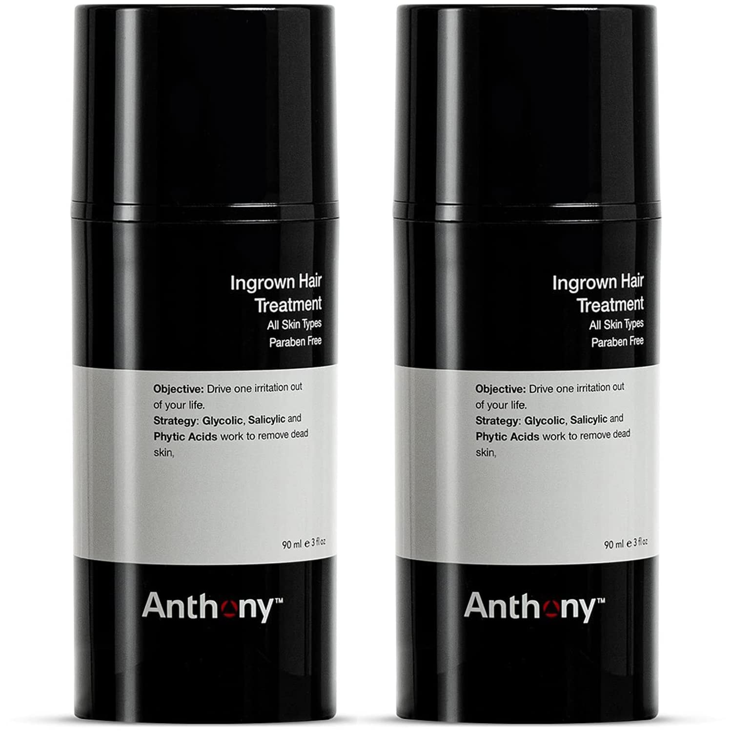 Anthony traitement poils incarnés pack 2 – gel exfoliant prévient les poils incarnés.