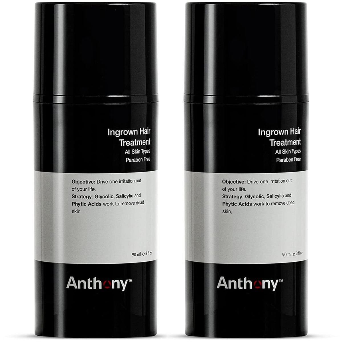 Anthony traitement poils incarnés pack 2 – gel exfoliant prévient les poils incarnés.