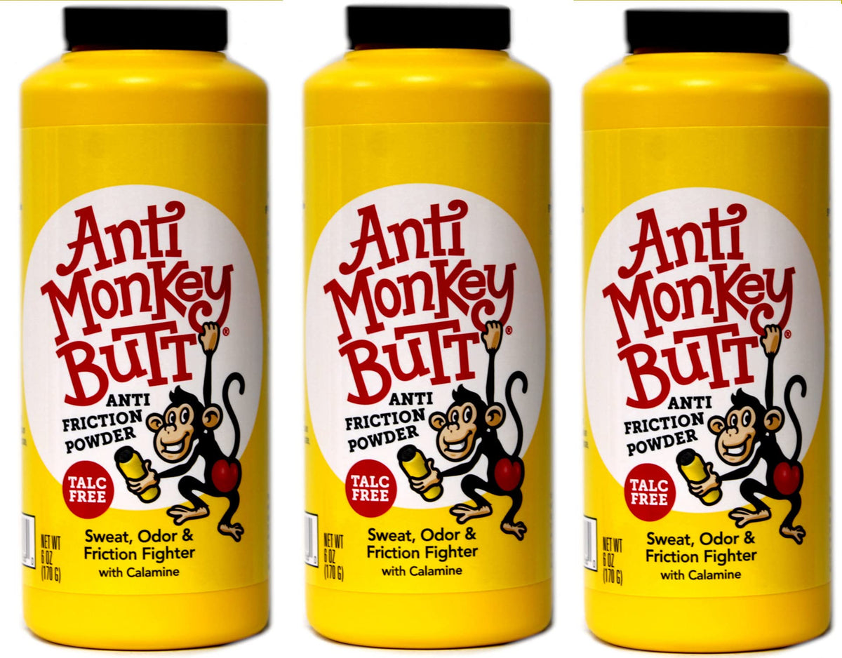 Anti Monkey Butt Poudre pour homme – application pour absorption de la transpiration