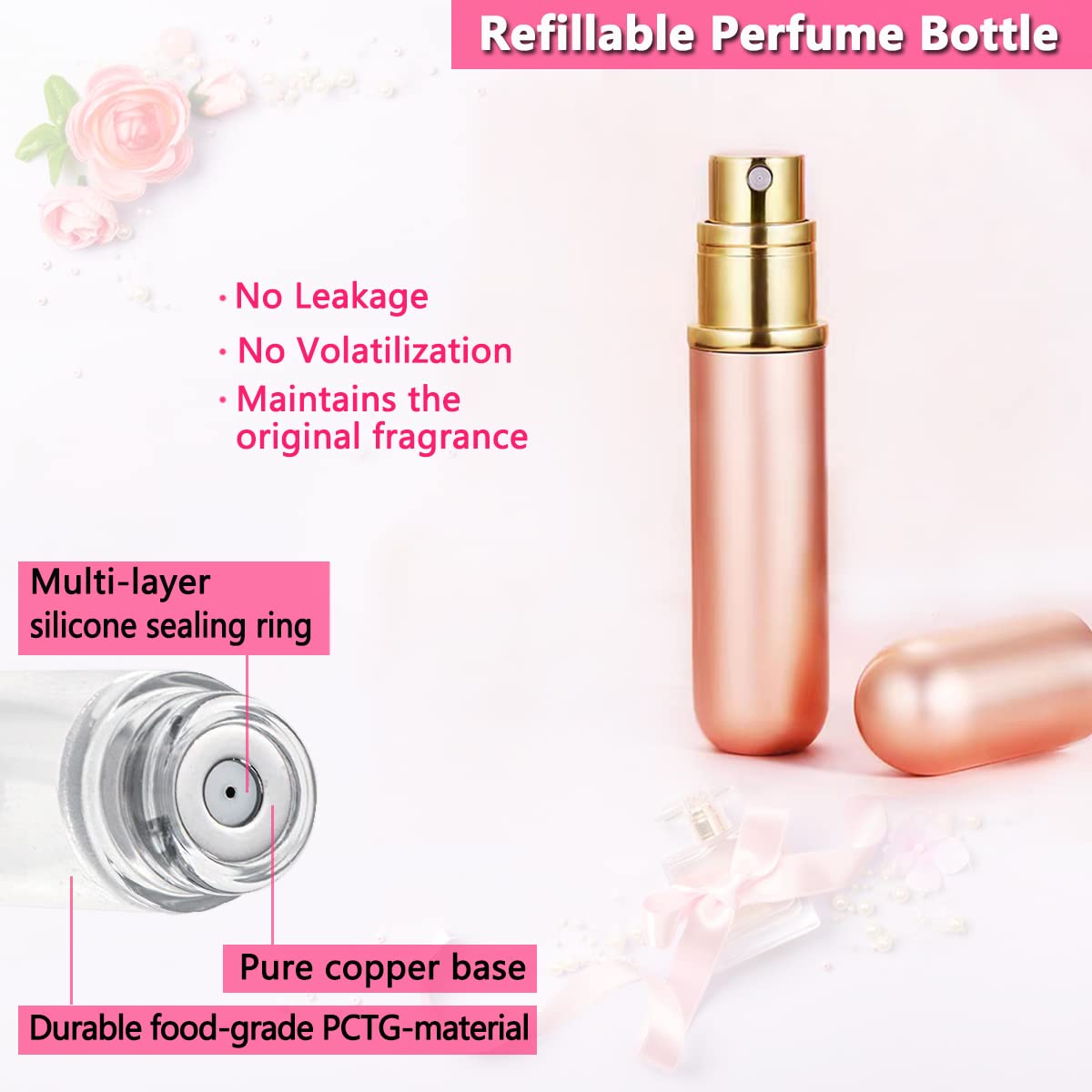 ANTOKX atomiseur parfum compact, brume fine et portable au quotidien.