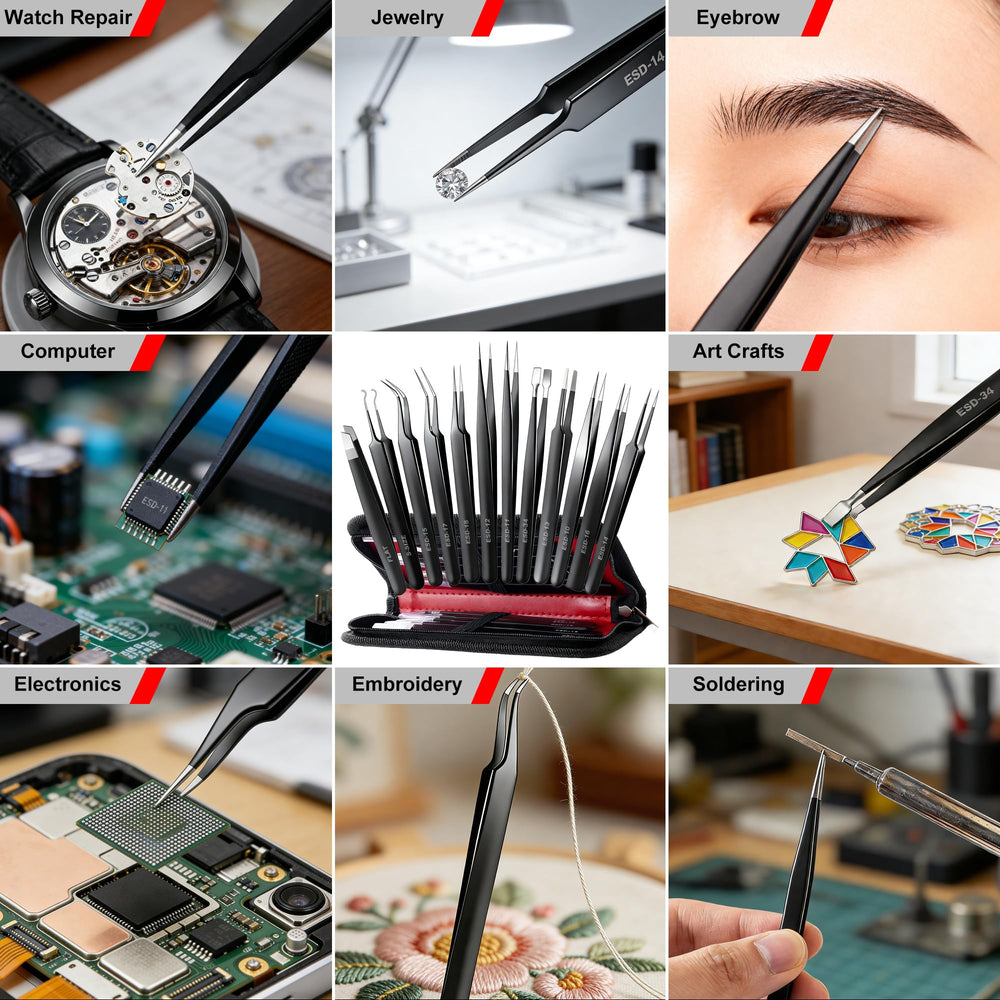 Antonki pince precision esd protege composants électroniques sensibles