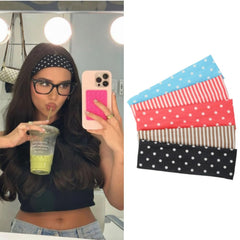Bandeau Anvnkl pois rose – confort durable et usage quotidien.