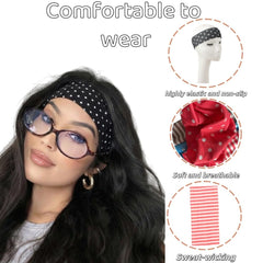 Bandeau Anvnkl rayé rose pâle enfants – style mignon et pratique.