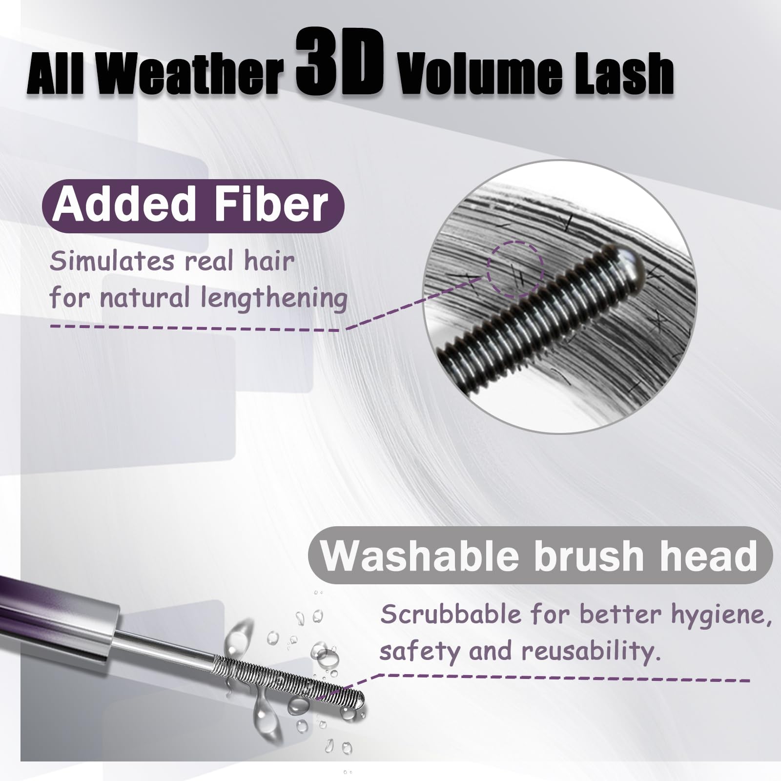 Anweina Easy Removal Mascara removes easily with a gentle cleanser.