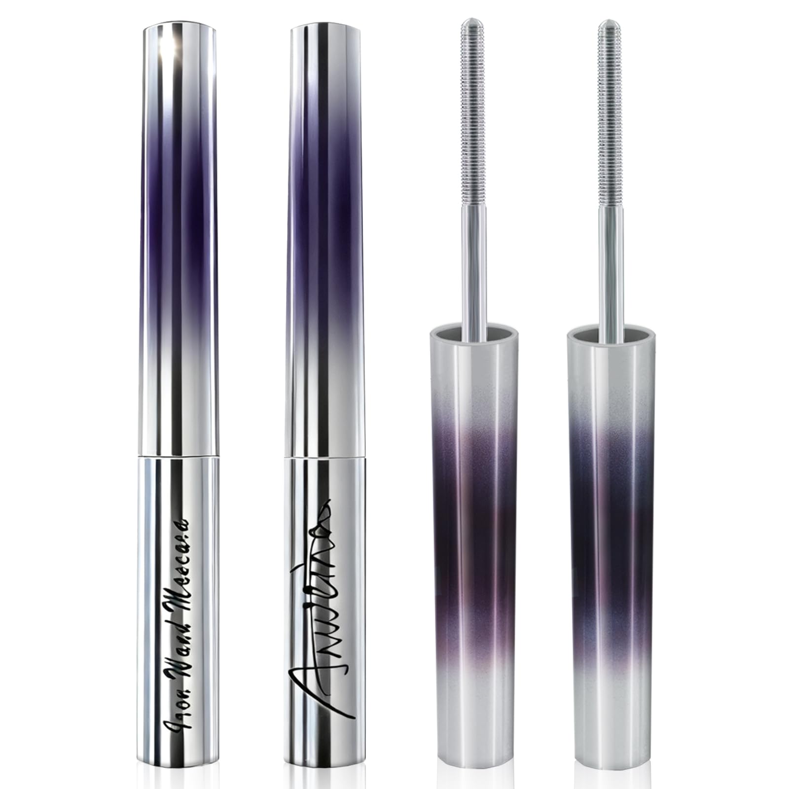 Anweina Iron Wand Mascara brush close-up shows precise design for even color.