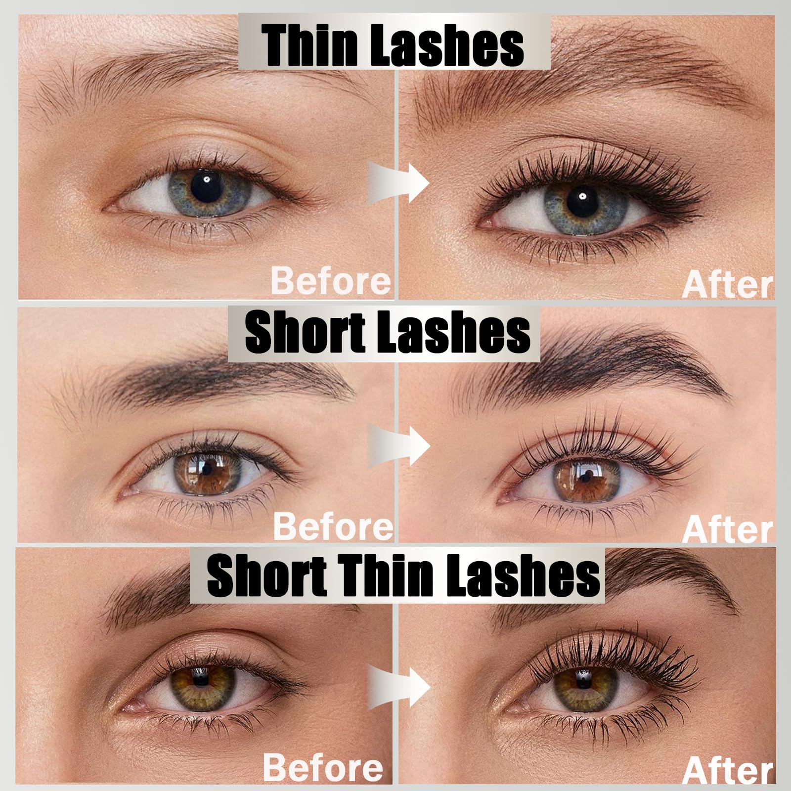 Anweina mascara adds length and thickness for a fuller lash look.