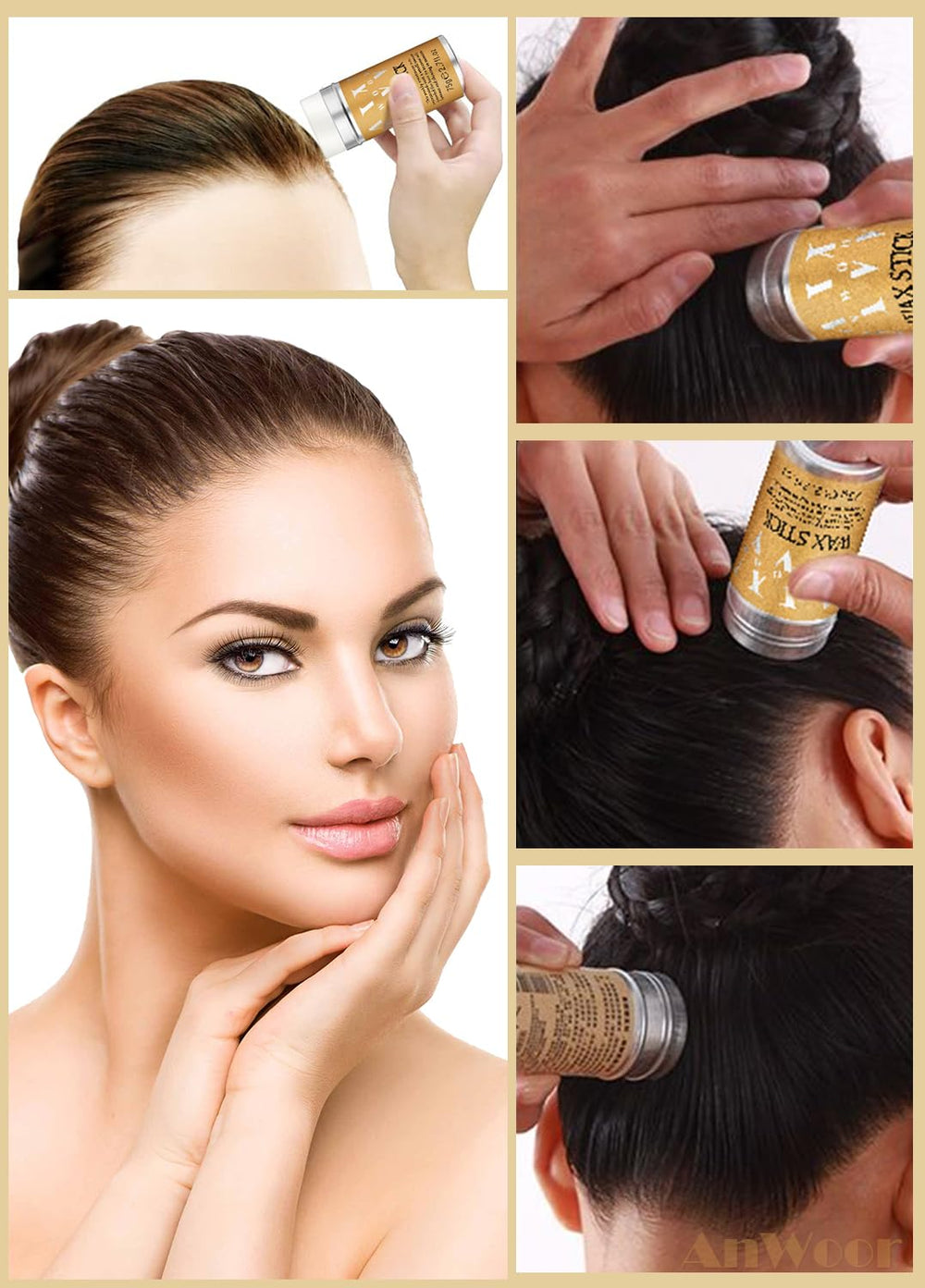 AnWoor stylo cire cheveux nourrissant avec huile d avocat