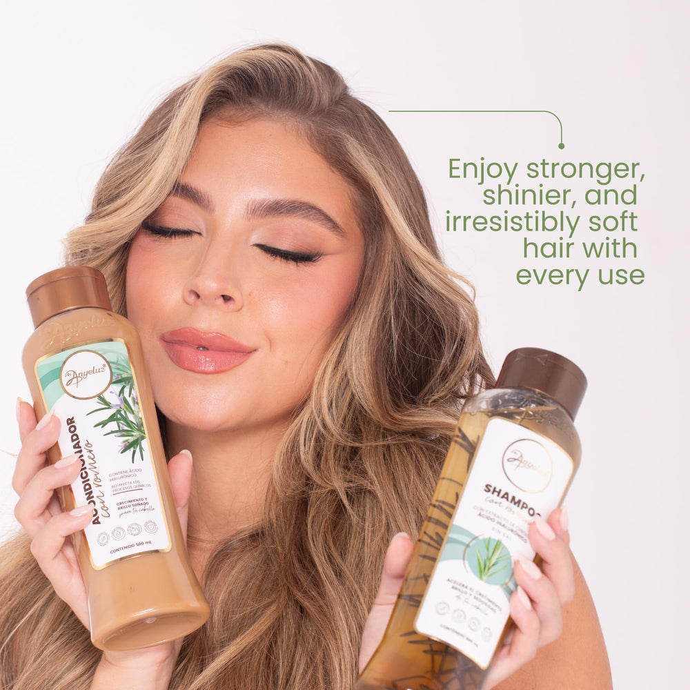 ANYELUZ Shampoing Romarin - Acide hyaluronique hydrate en profondeur.