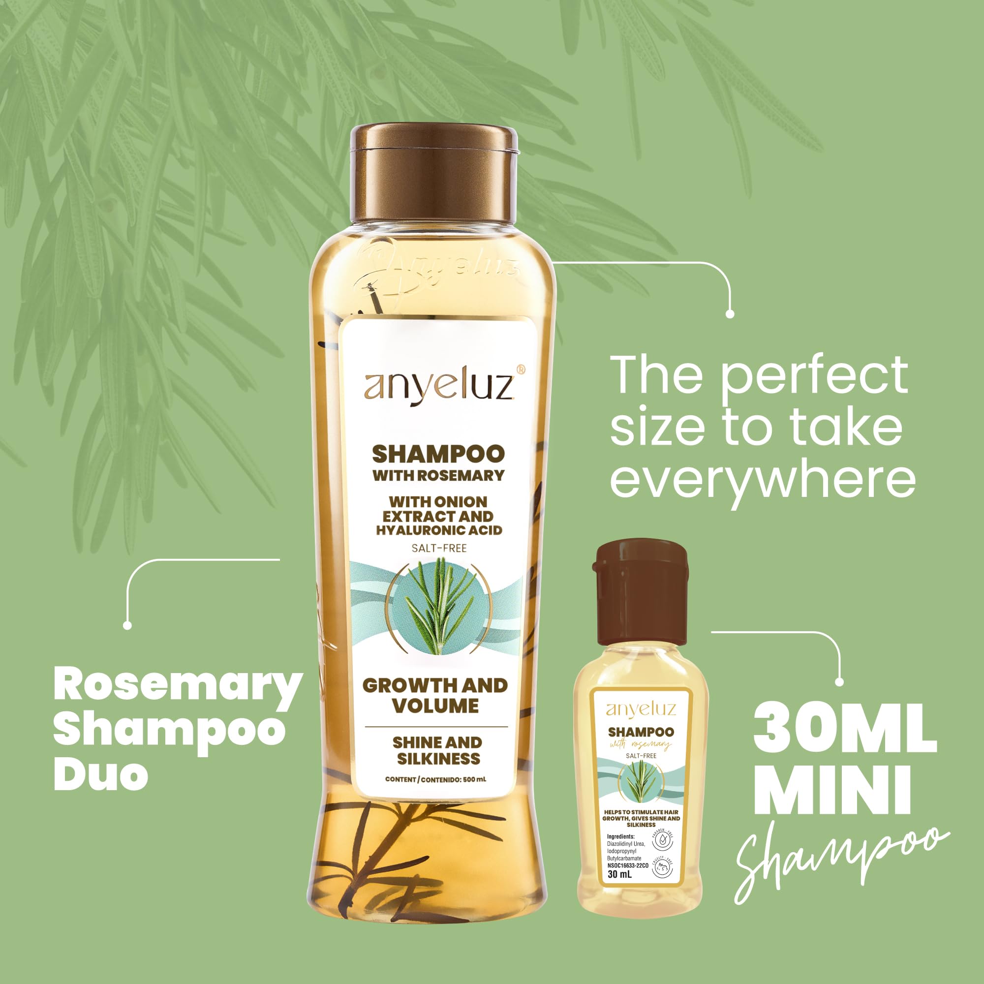 ANYELUZ Kit Romarin - Parfum frais et allure naturelle.