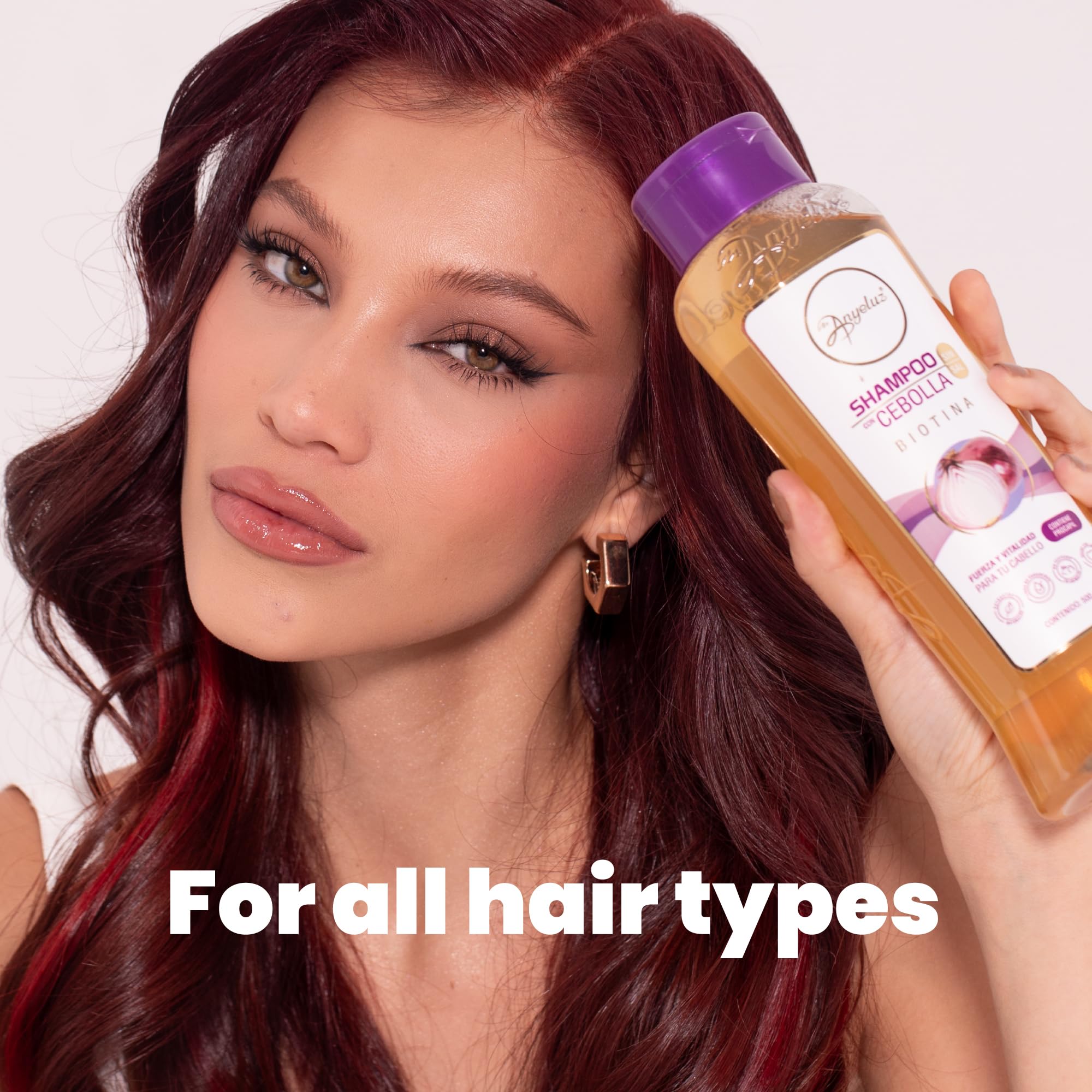 Anyeluz Onion Shampoo gentle sulfate-free daily use for vibrant hair