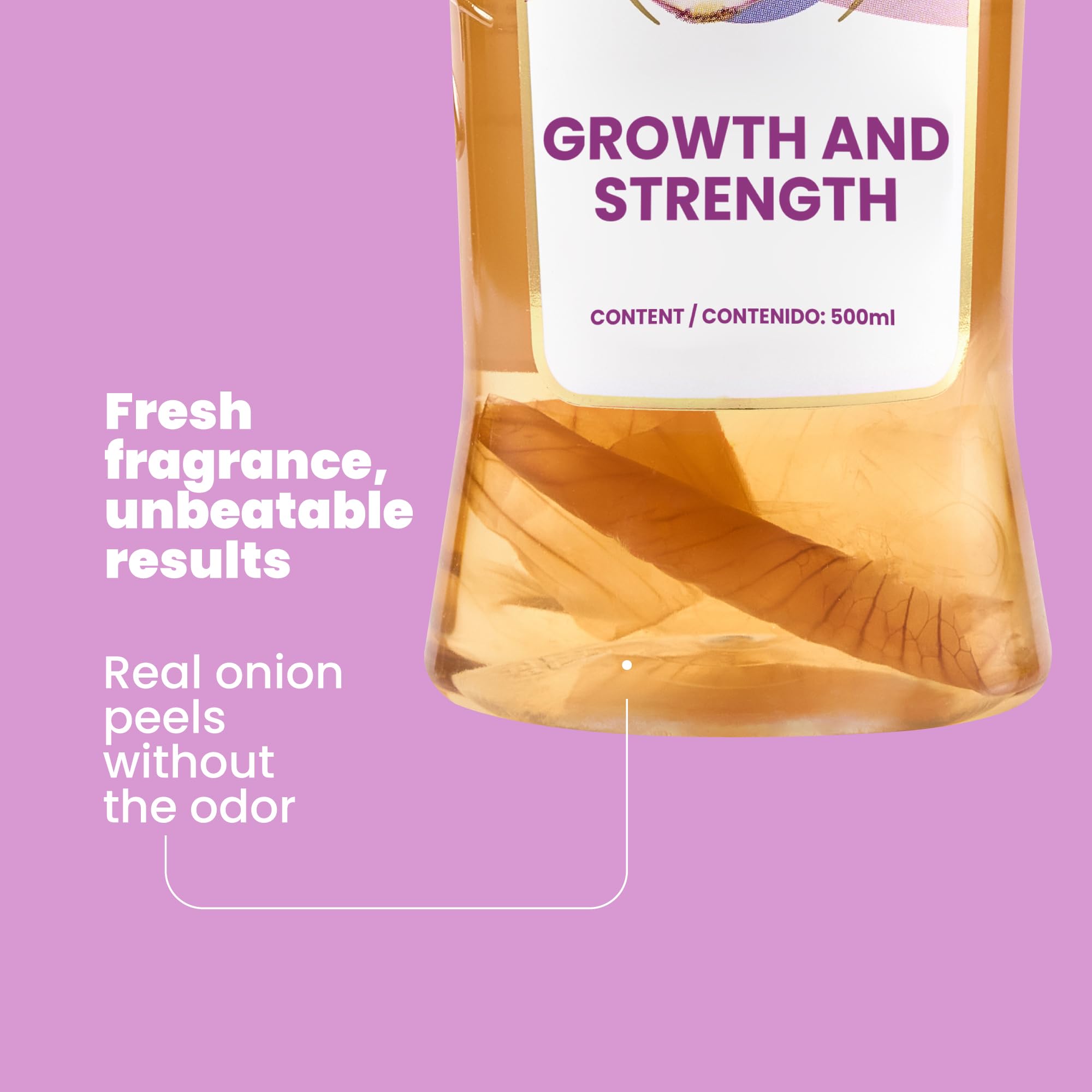 Anyeluz Onion Shampoo salt and parabens-free formula for gentle care