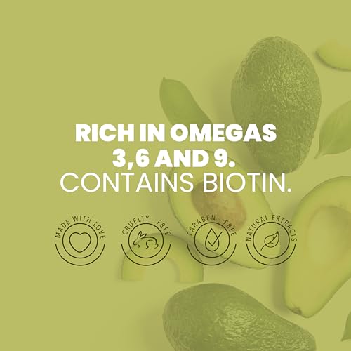 ANYELUZ Shampoing Avocat Omega-3 – mélange d'huiles pour brillance