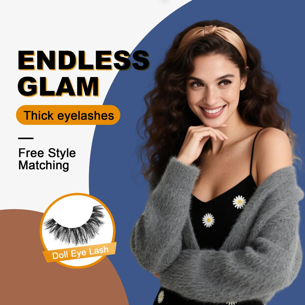 ANYFAIRY grappes de cils — longueurs variées 10–18 mm pour styles adaptables.