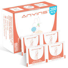 ANYINS lingettes dissolvantes pour vernis, emballage individuel, pratique à emporter.