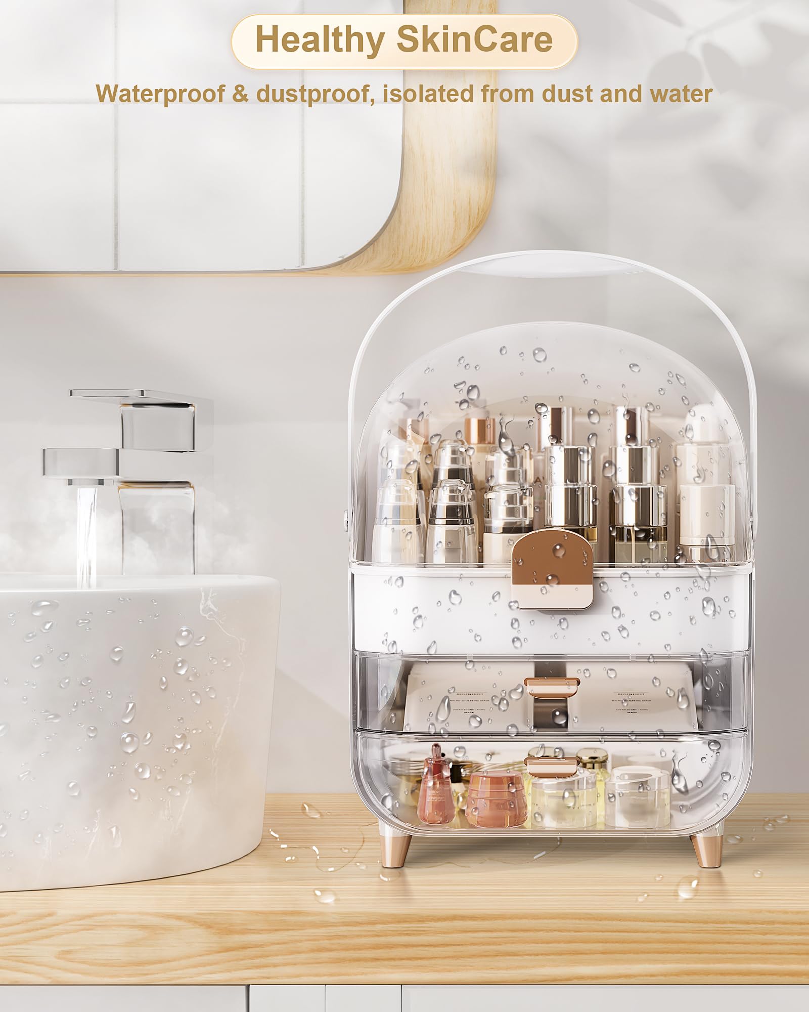 Anylady Accessoires beauté rangés, bureau ou coiffeuse pratique.