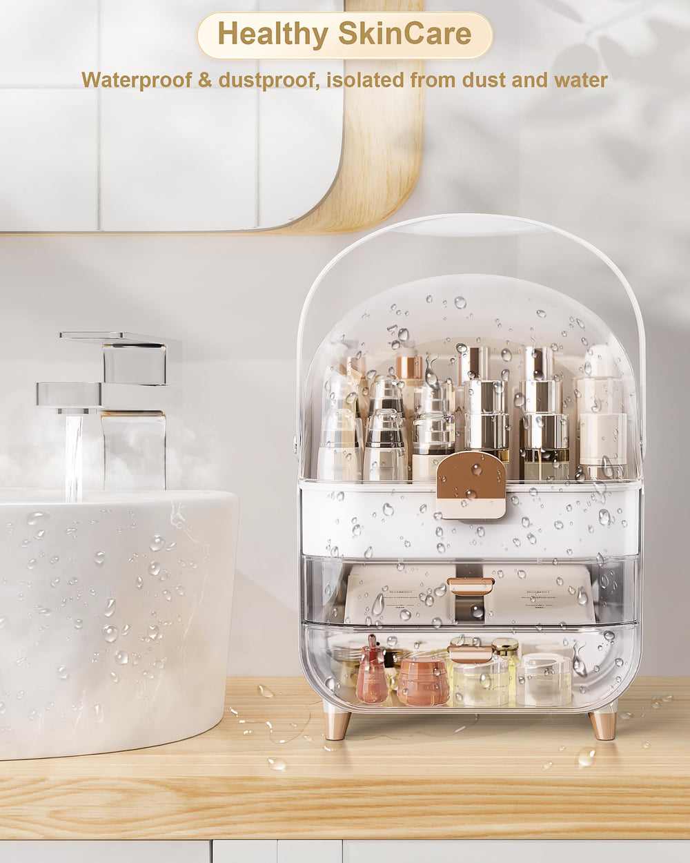 Anylady Accessoires beauté rangés, bureau ou coiffeuse pratique.