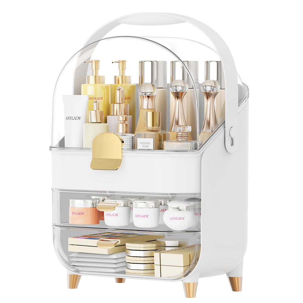 Anylady organisation coffret rose doré, idéal pour tiroirs et surfaces.