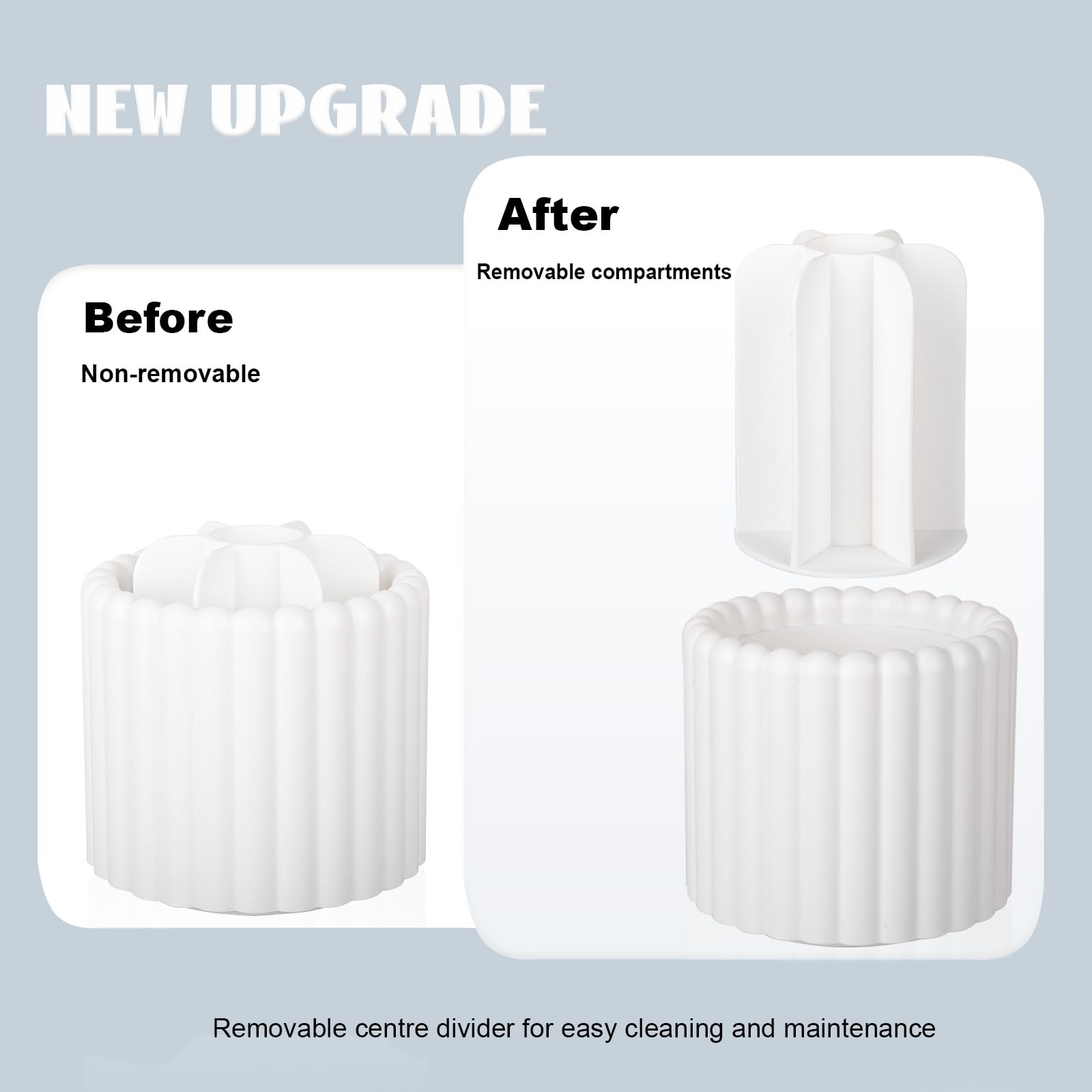 Anyoifax design élégant blanc: esthétique discrète pour votre vanity.