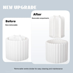 Anyoifax design élégant blanc: esthétique discrète pour votre vanity.