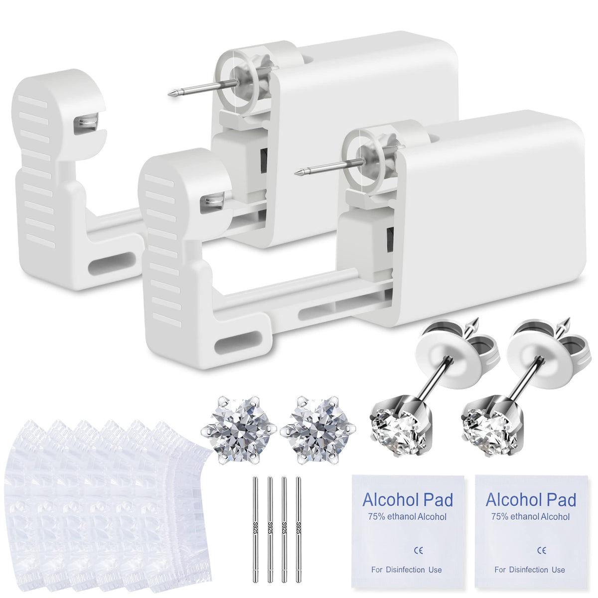 Anzero pistolet piercing jetable pour un piercing d’oreille sûr à domicile.