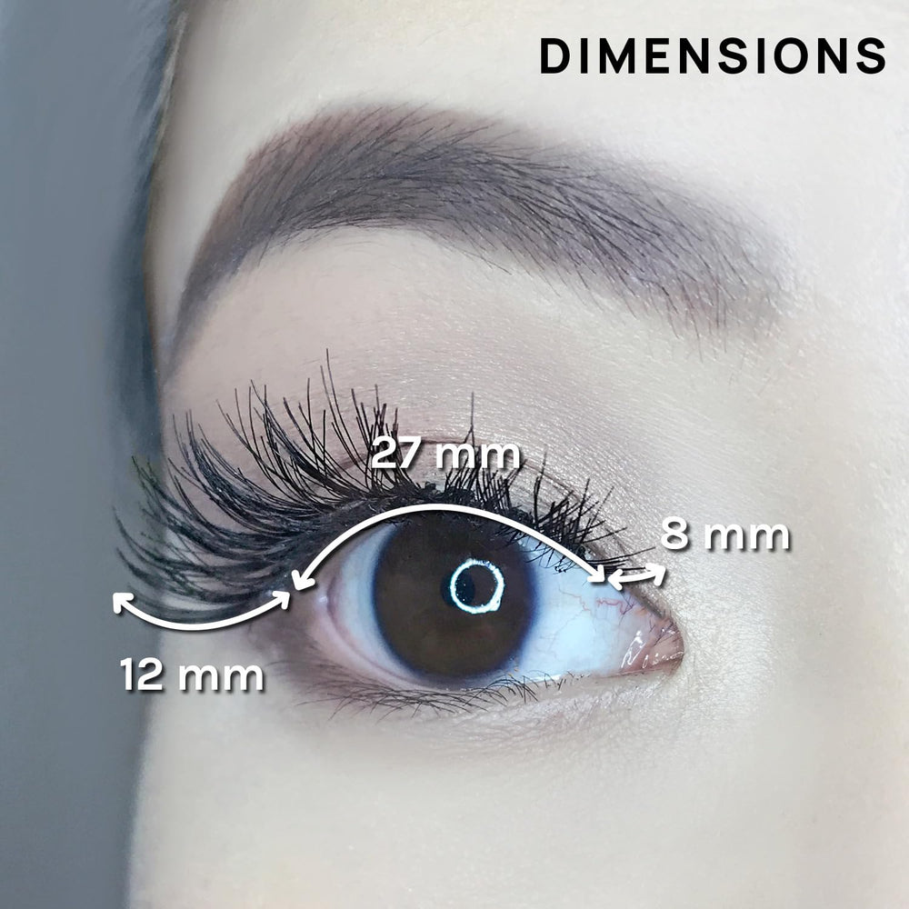6 paires de cils naturels Alexis pour un volume discret et élégant
