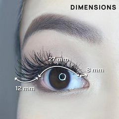 6 paires de cils naturels Alexis pour un volume discret et élégant