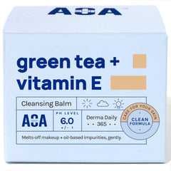 AoA Studio baume démaquillant thé vert et vitamine E — emballage élégant et pratique.