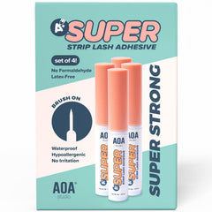 AOA Studio Colle cils avec brosse précision transparente pour une pose nette.