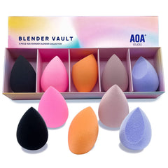 AOA STUDIO éponges maquillage sans latex ensemble 5 pour poudres
