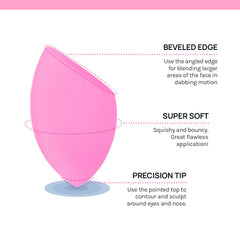 Éponge AOA Studio pointe précise parfaite autour des yeux et du nez