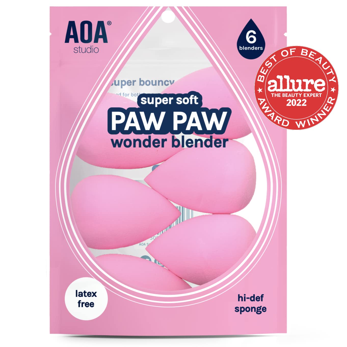 AOA Studio Wonder éponge poudre, finition homogène et naturelle