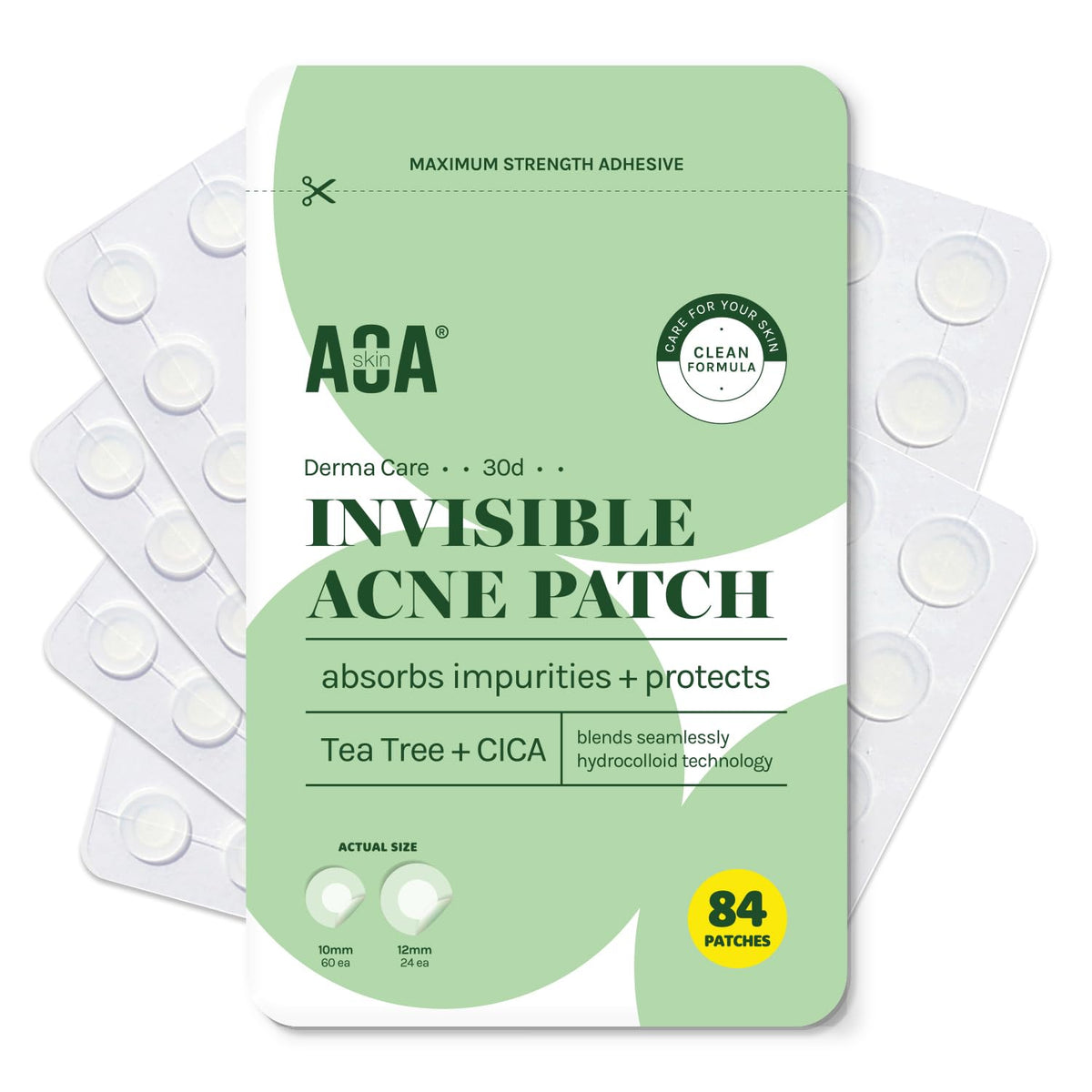 Pansement hydrocolloïde AOA Studio 10 mm en action absorbant les impuretés.
