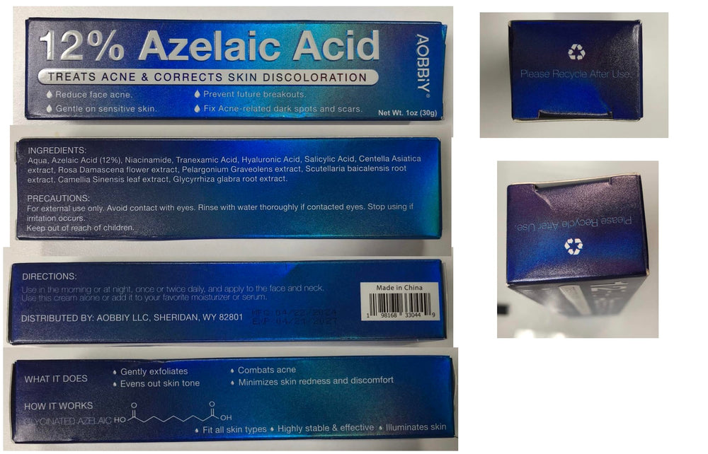 AOBBIY Crème azélaïque – soin équilibrant pour le visage