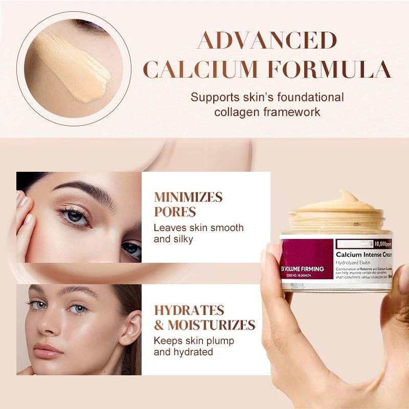 Aocesk Crème Calcium Hydratation Jour offre une peau lumineuse et douce.