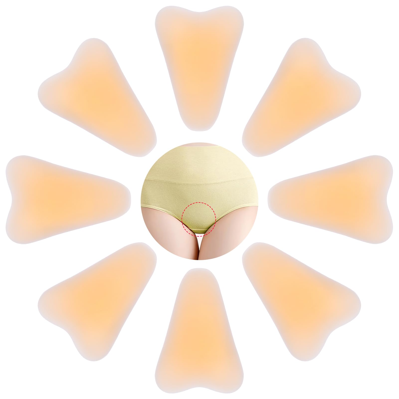 Aoefykp pad silicone forme en Y évite les contours visibles.
