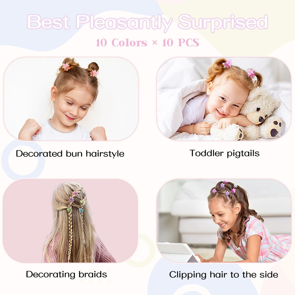 AOENJIE broches-cheveux mini-fleurs rétro Annees-90
