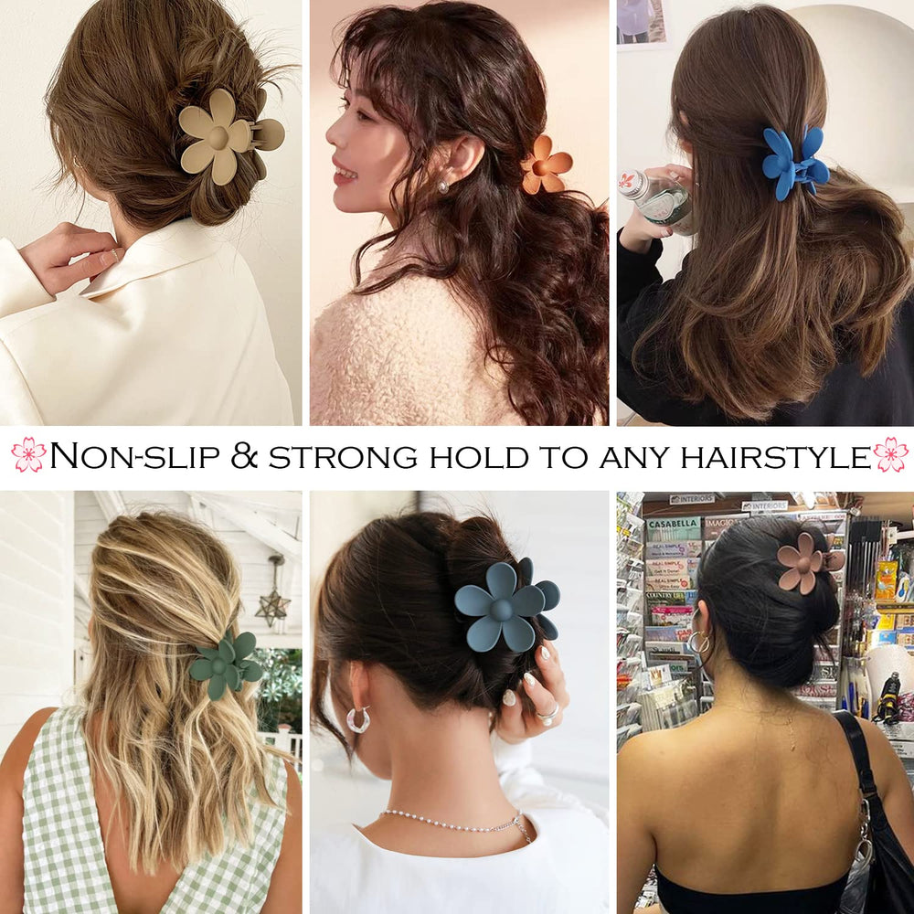 AOENJIE clip cheveux marguerite utilisation quotidienne, pratique lors du maquillage ou yoga.