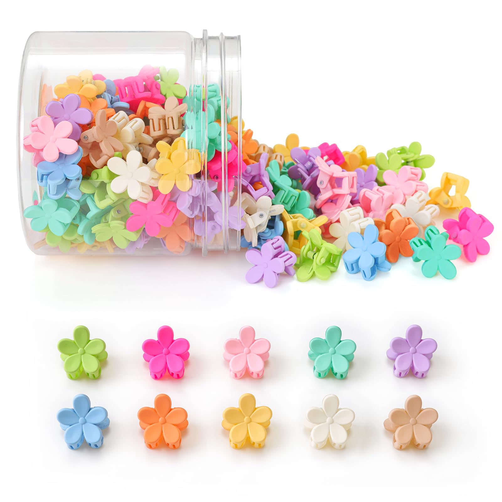 AOENJIE mini-boucles-fleurs ensemble 100pcs pour un look floral