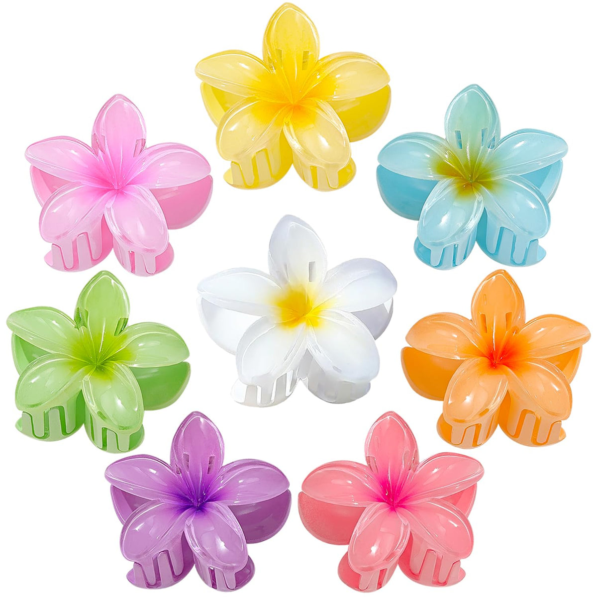 Pinces cheveux AOENJIE avec fleurs hawaïennes pour un look estival élégant.